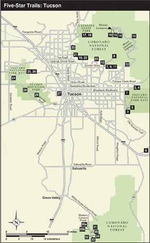 Overview-Map Key Five-Star Trails Tucson Copyrigh - photo 2