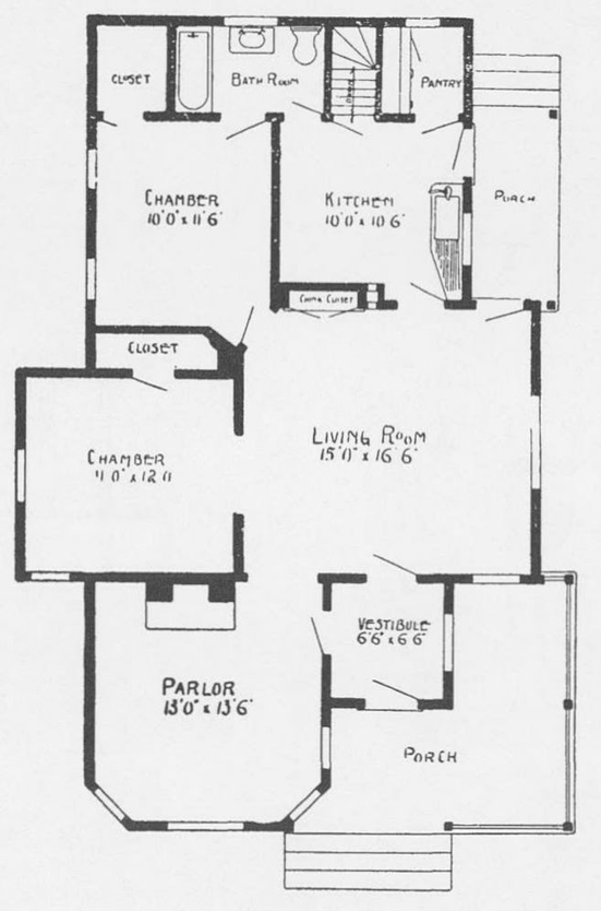 FLOOR PLAN Size width 30 feet length 46 feet exclusive of porches - photo 12