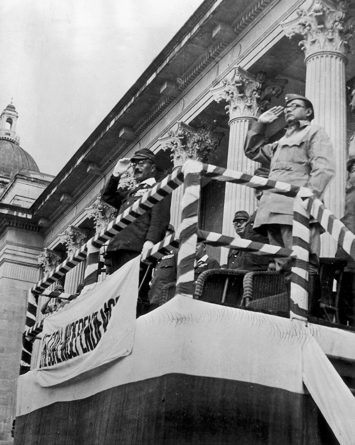 12 Subhas Bose and Tojo taking the salute in Shonan 1944 13 General - photo 17