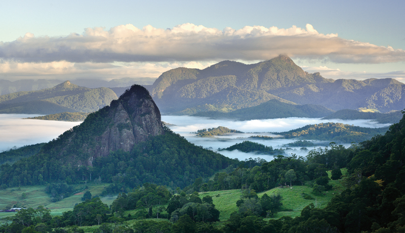 This picture of Mount Warning and Doughboy Hill was shot early in the morning - photo 3