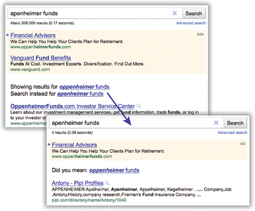 The status message on the Google search results page is clear and - photo 5