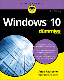 Rathbone - Windows 10 For Dummies