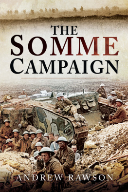 Rawson The Somme campaign