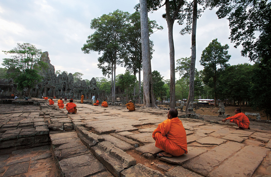 Monks at Angkor Thom Bayon STEVE GOLDENLONELY PLANET IMAGES TOP - photo 4