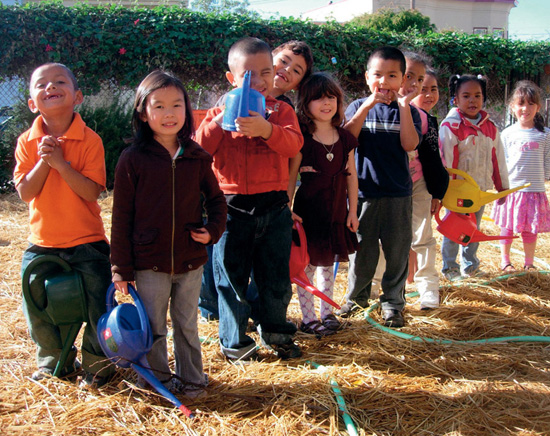 Eager students line up for garden time Photo by Brooke Hieserich PREFACE - photo 3