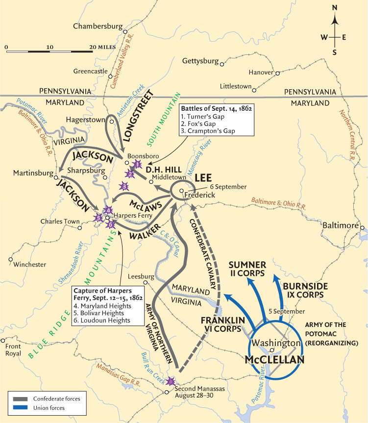 The 1862 Maryland Campaigns Area of Operations and Preliminary Military Actions - photo 4