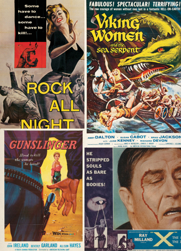 US posters for clockwise from top left Rock All Night 1957 The Saga of - photo 9