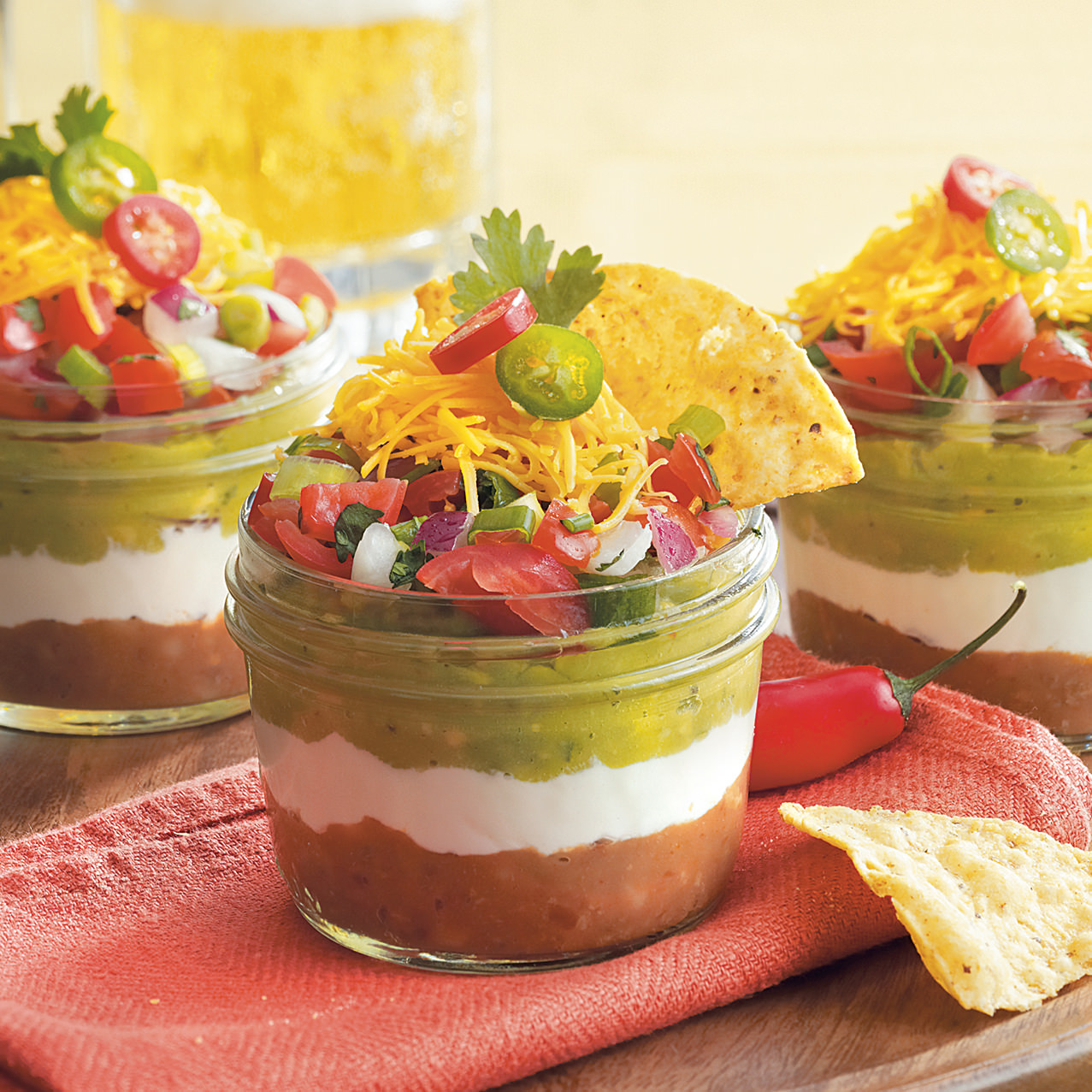 Taco Dip in a Jar Margarita Yogurt Dip Chopped Hummus Dip with Z - photo 6