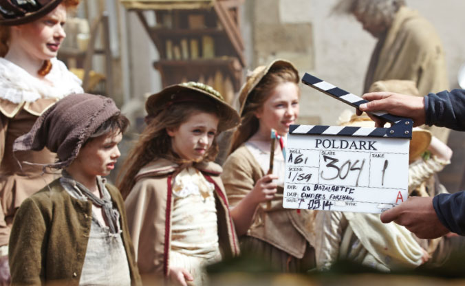 Filming in Corsham Wiltshire The narratives of the Poldark novels are - photo 6