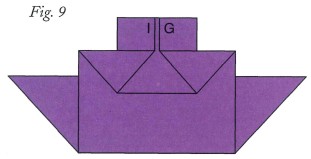 Step 9 Turn over and you have the ship shown in Fig 10 Draw portholes on the - photo 22