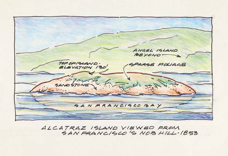 Clockwise from top Angel Island Beyond Sparse Foliage San Francisco Bay - photo 2