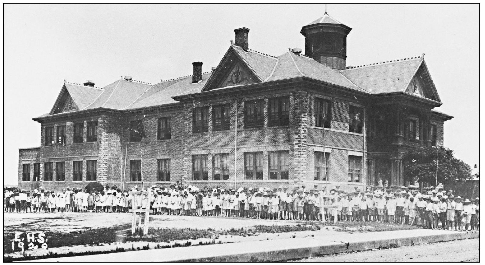 Eunices first brick school was built to house both high school and elementary - photo 6