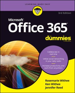 Reed Jennifer - Office 365 For Dummies