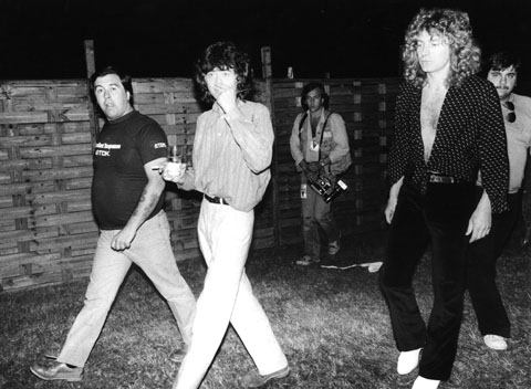 Plant and Page en route to the stage at Knebworth August 1979 - photo 26