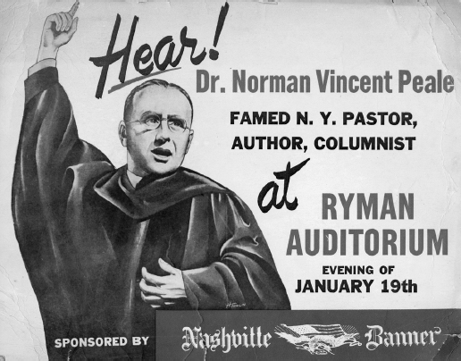 Hear Dr Norman Vincent Peale Famed N Y Pastor Author Columnist Poster - photo 2