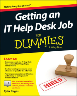 Regas - Getting an IT Help Desk Job For Dummies