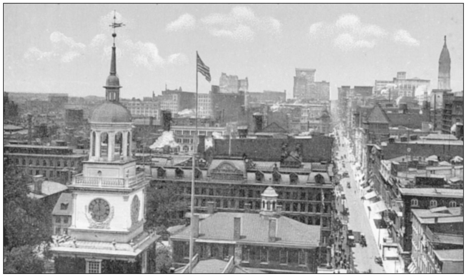 From the tower of Independence Hall looking to the west along Chestnut Street - photo 6