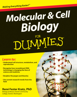 Rene Fester Kratz Molecular and Cell Biology For Dummies