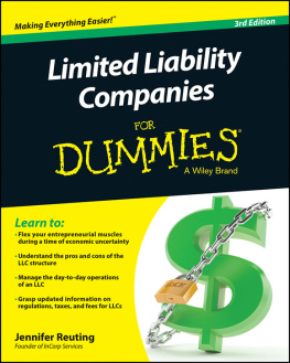 Reuting Limited Liability Companies For Dummies