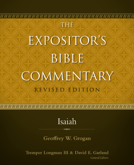 Rev. Geoffrey W. Grogan - Isaiah