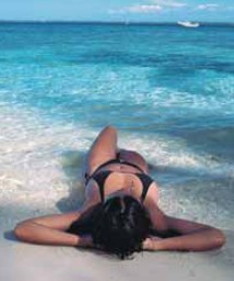 A beach bunny in bikini on Mactan Cebus own resorts isle The tropical - photo 9