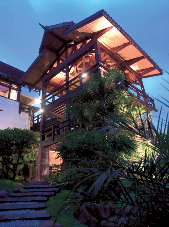 A three-level tower fondly called the gazebo extends behind the main house - photo 1