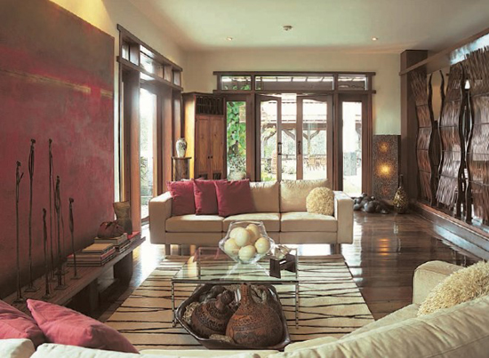 The modern sala floored with exquisite Philippine dao hardwood recycled from - photo 3