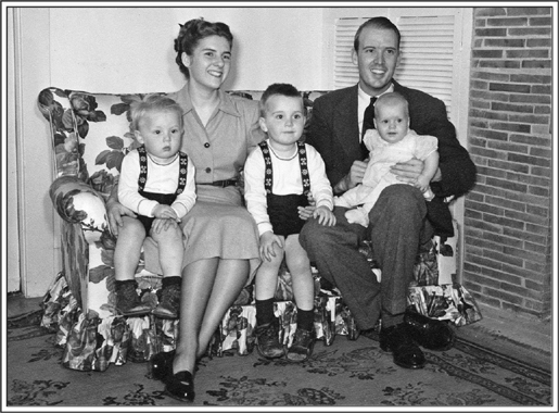 Left to right My parents Nancy and Tom Baxter with Brian Richard and me - photo 1