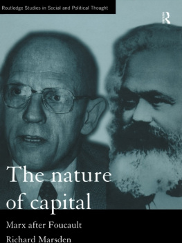 RICHARD MARSDEN The Nature of Capital