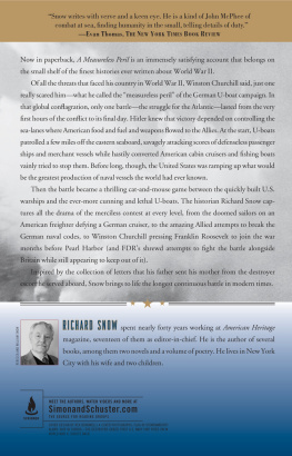 Richard Snow - A measureless peril: america in the fight for the atlantic, the longest battle of world war ii