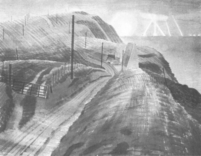 Bombing the Channel ports September 1940 painting by Eric Ravilious 65 - photo 24