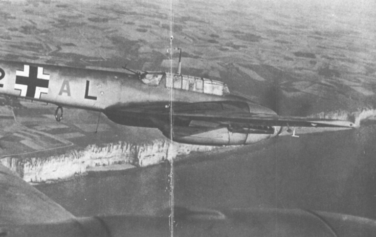 Messerschmitt 110 flying above the white cliffs of South-East England - photo 30