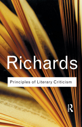Richards Principles of Literary Criticism