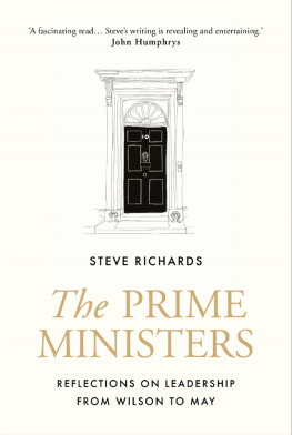 Richards The prime ministers: reflections on leadership from Wilson to May