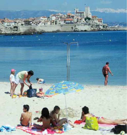 Summer beach scene in Antibes Nices old port Market day in - photo 6