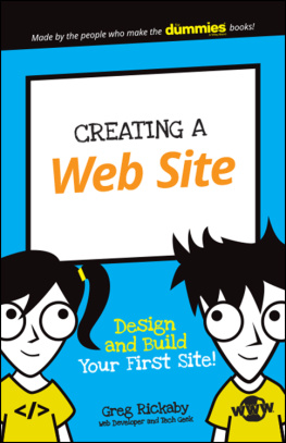 Rickaby - Creating a Web Site