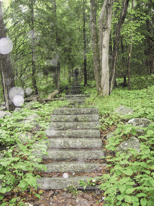 Some of the forty-three granite steps that take you to the site of George B - photo 5