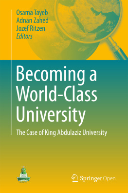 Ritzen Joseph - Becoming a world-class university: the case of King Abdulaziz University