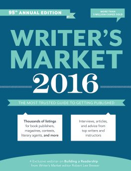 Robert Lee Brewer Writers Market 2016