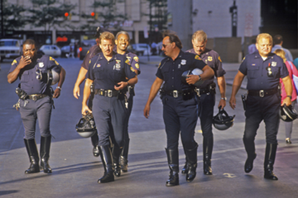 Police officers are assigned to respond to calls for assistance by foot patrol - photo 3