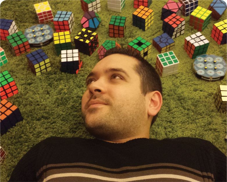 You might say German Sbastien Auroux is a year-round fan of Rubiks Cubeshe has - photo 9