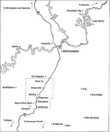 South Central Alabama Map by Lindsay Grater The road to that bright happy - photo 2