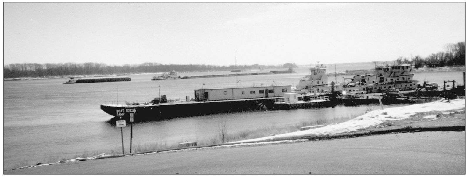 The Ohio River on the left receives the Tennessee River on the right at - photo 3