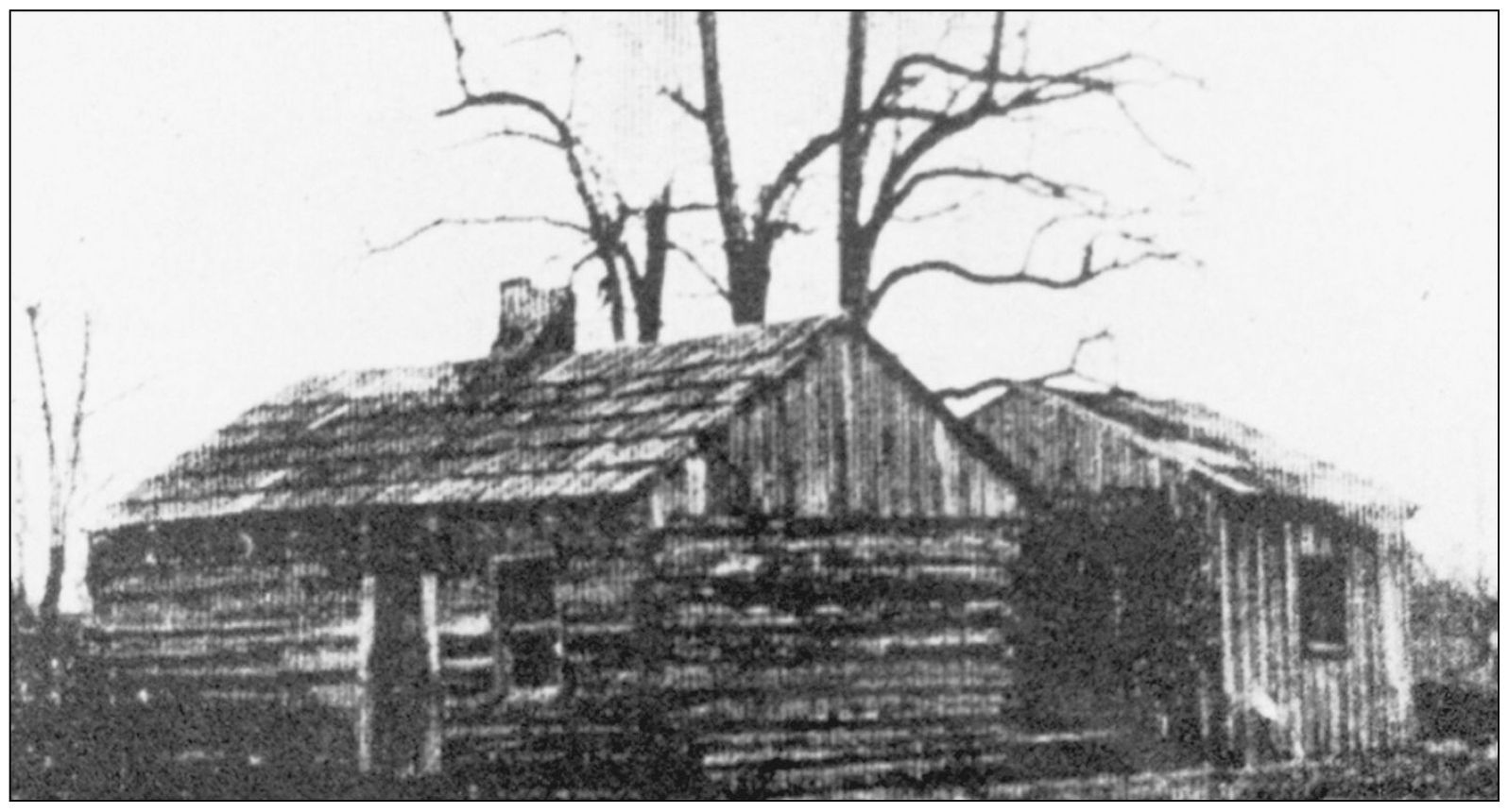 This log structure built by the Pore brothers about 1830 was one of the first - photo 5