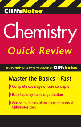 Robyn L Ford CliffsNotes Chemistry Quick Review