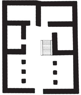 A schematic plan of a four-room house The house has a square overall plan The - photo 4