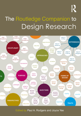 Rodgers Paul A. The Routledge Companion to Design Research