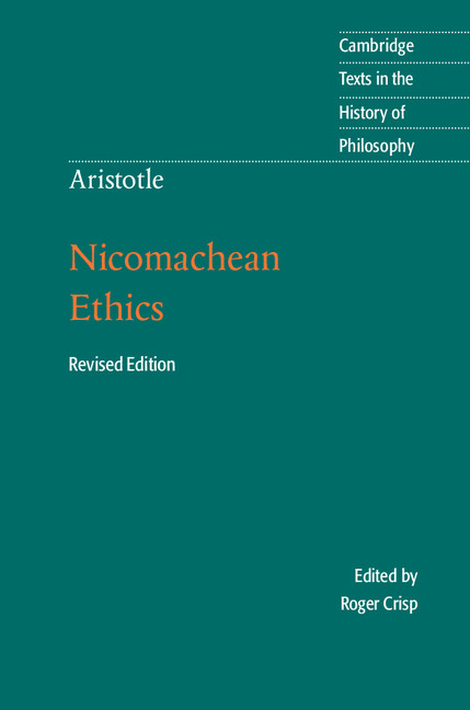 Cambridge Texts in the History of Philosophy Aristotle Nicomachean Ethics - photo 1