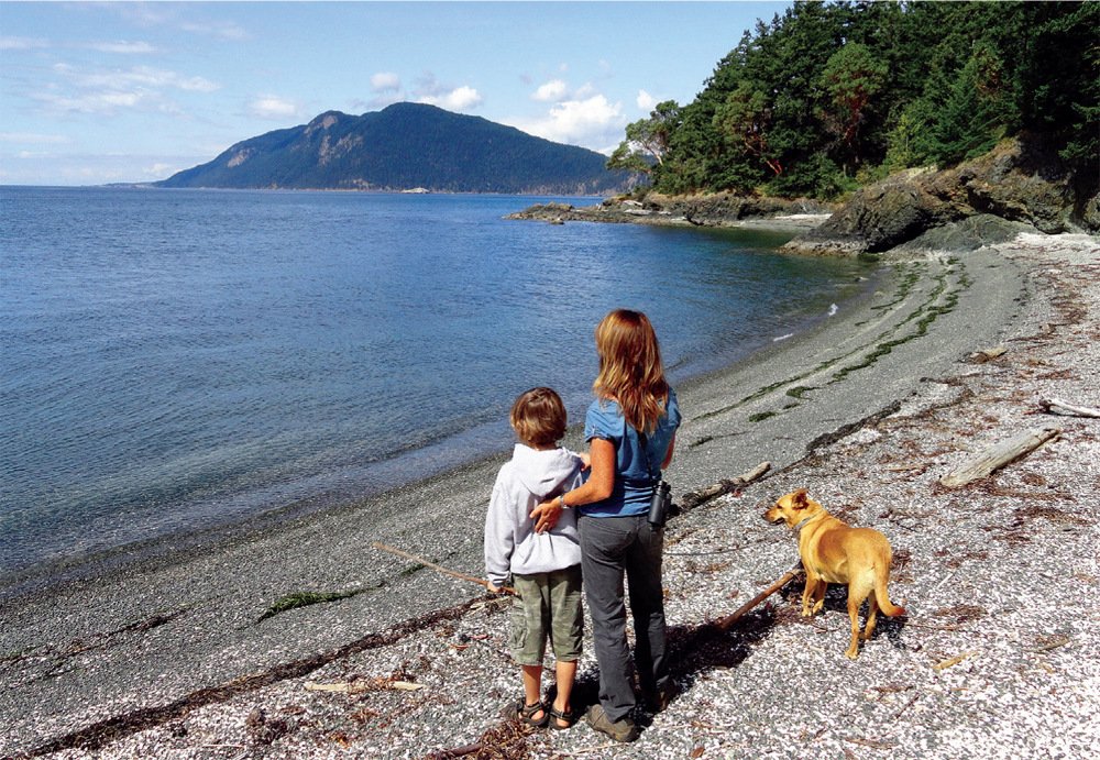 Enjoying the view from Sunset Beach on Vendovi Island Mount Baker from - photo 7