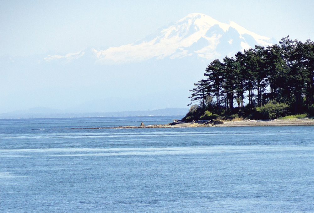 Mount Baker from Patos Island Rainbow at Pass Lake Deception Pass State - photo 8